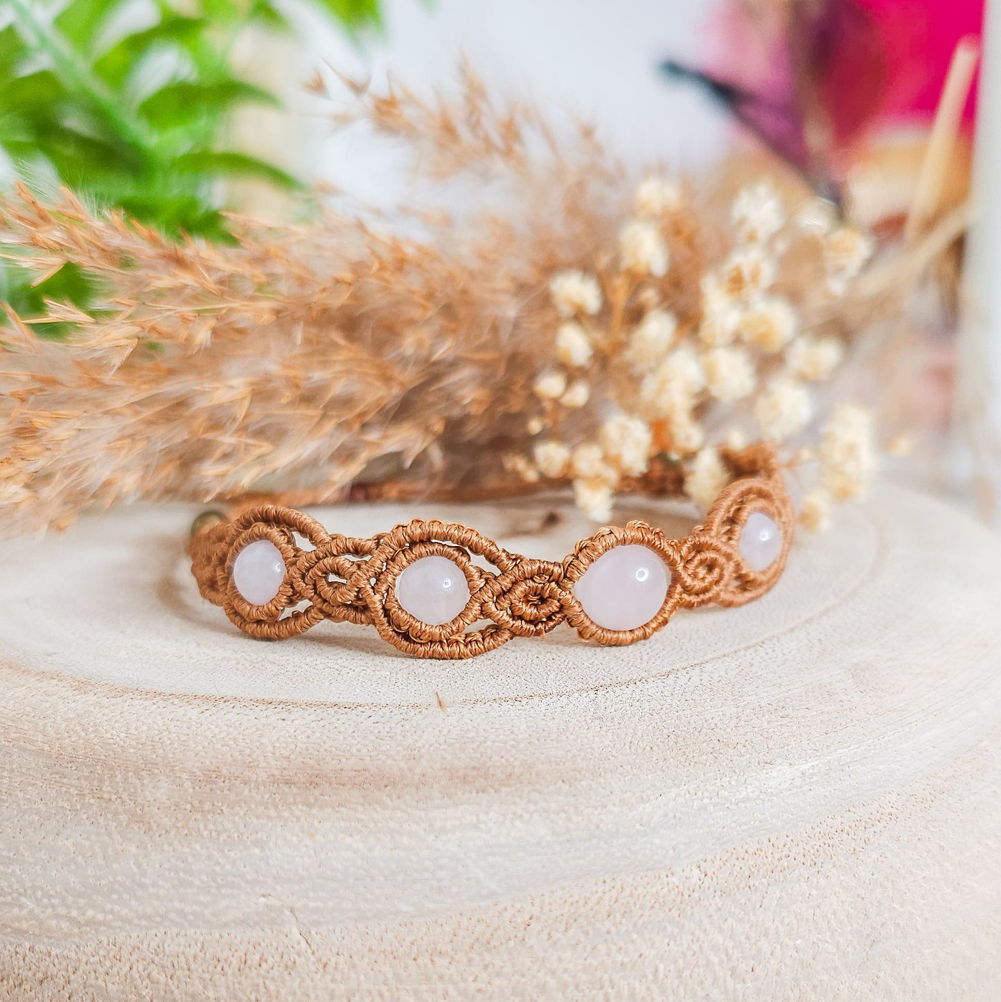Handmade Rose Quartz Bracelet