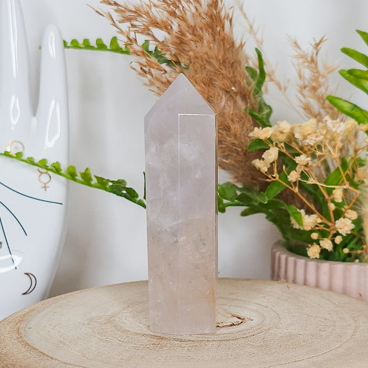 Blue Rose Quartz Tower