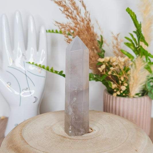 Blue Rose Quartz Tower
