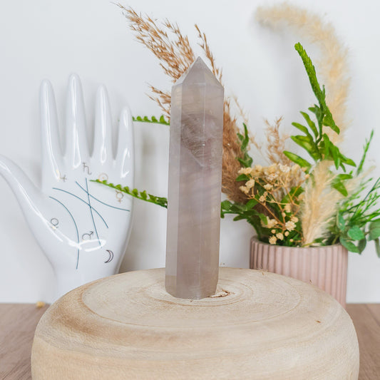 Blue Rose Quartz Tower