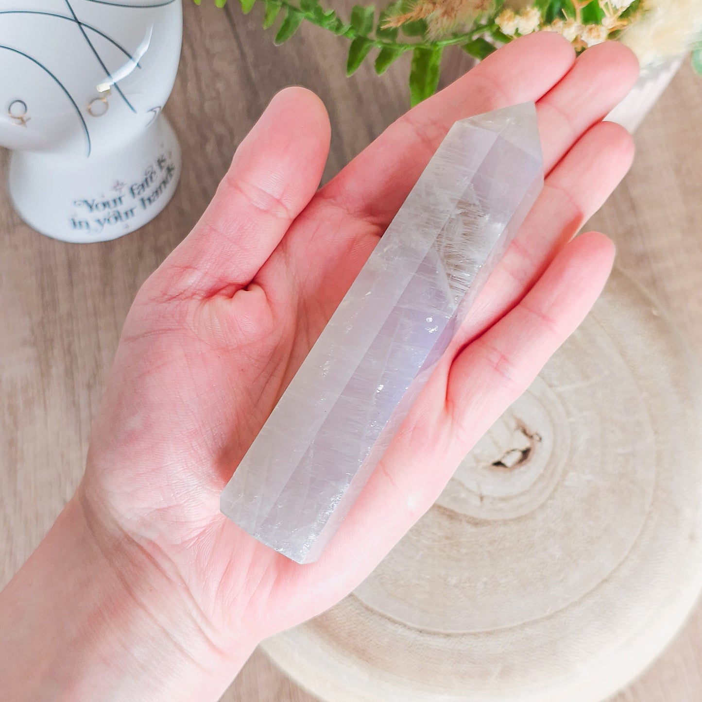 Blue Rose Quartz Tower