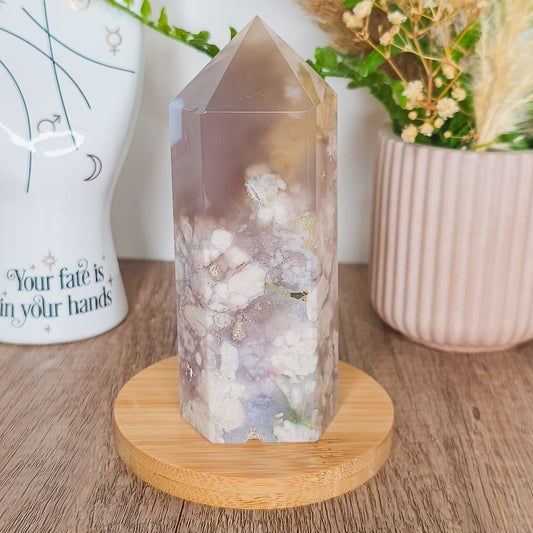 Statement Flower Agate Tower
