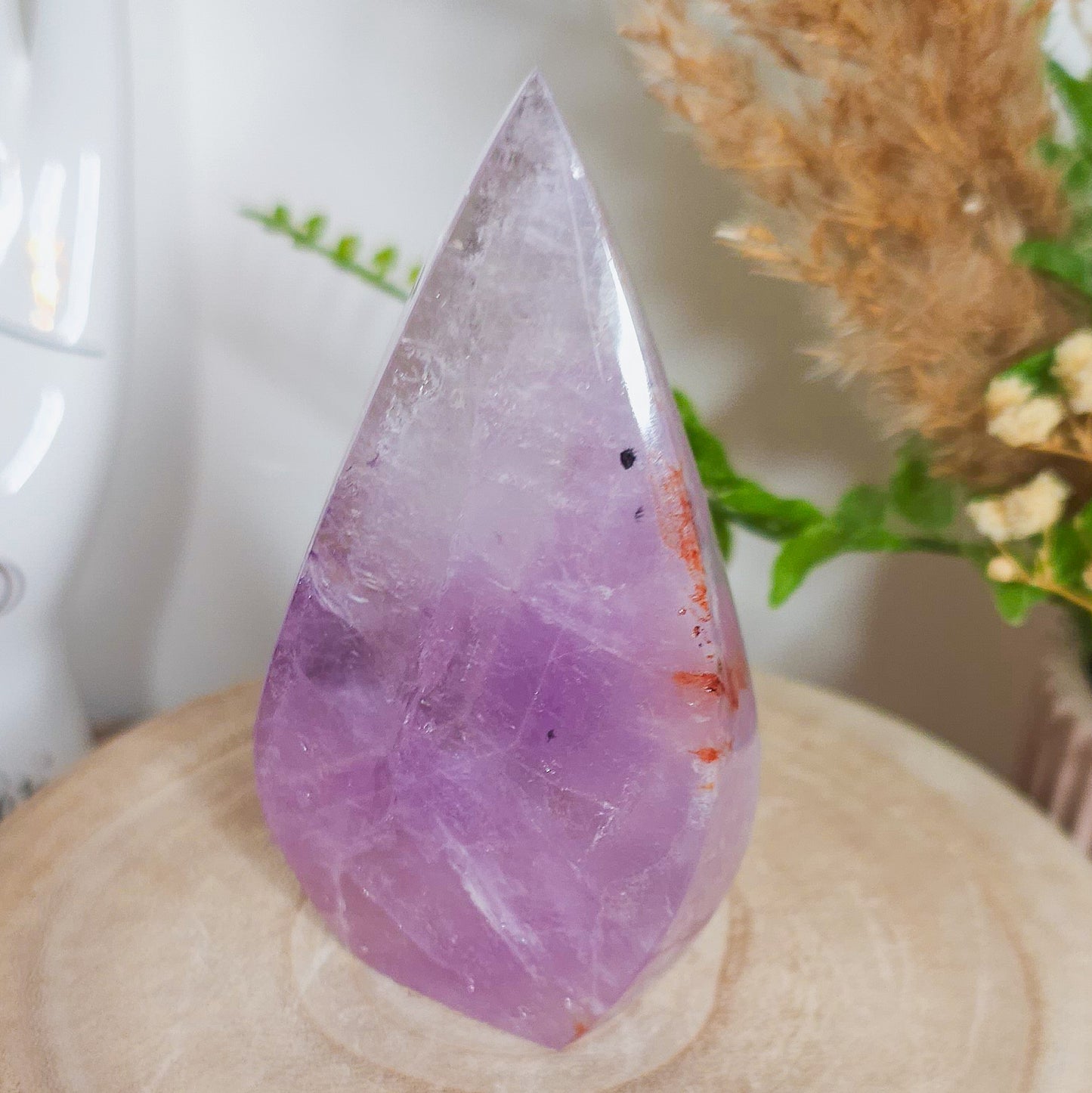 Amethyst with Hematite Free-Form