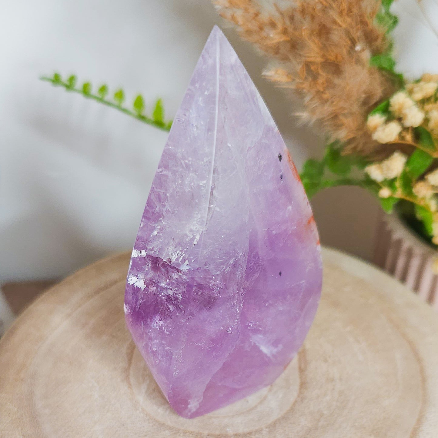 Amethyst with Hematite Free-Form