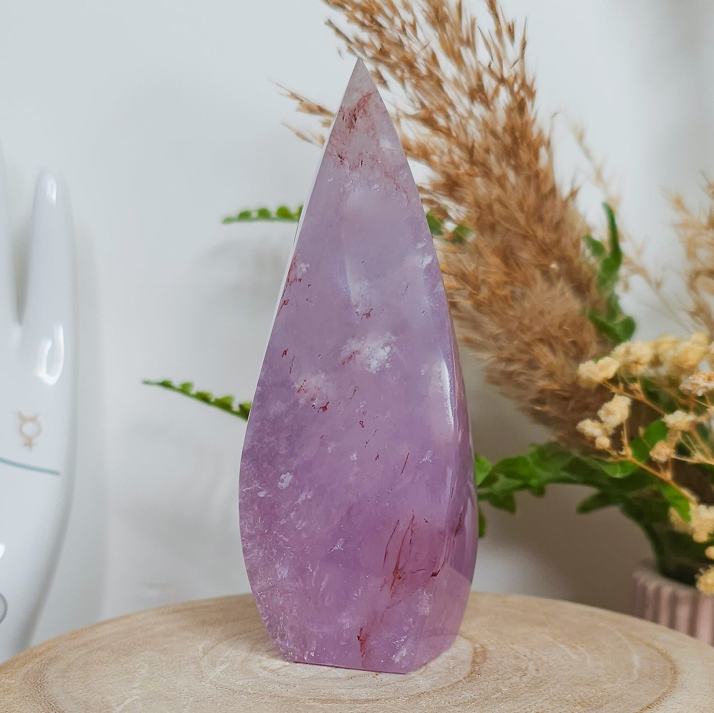 Amethyst with Red Hematite inclusions Free-Form