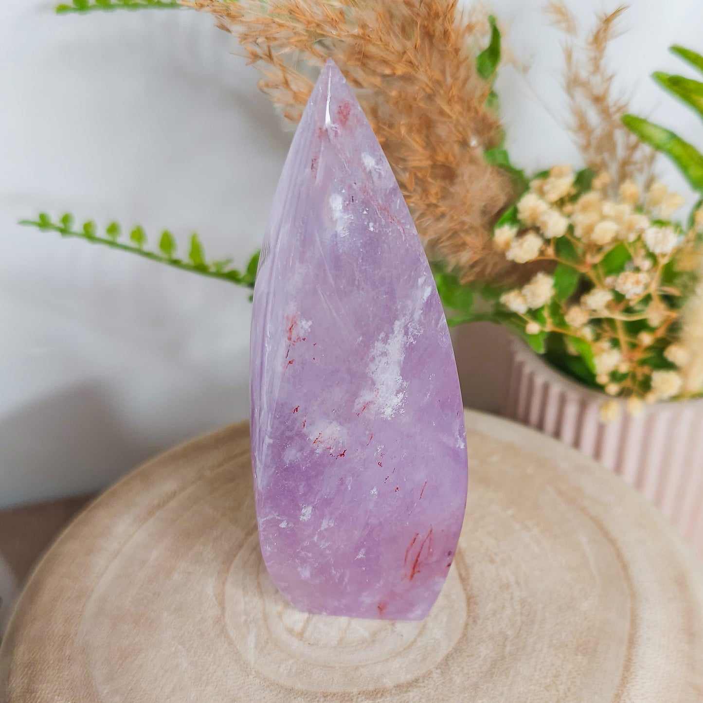 Amethyst with Red Hematite inclusions Free-Form