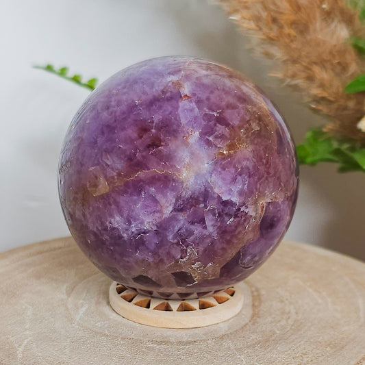 Amethyst with Jasper Sphere