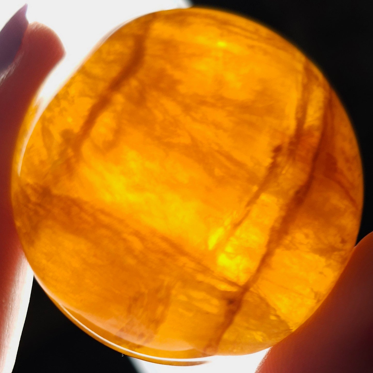 High Quality Yellow Fluorite Sphere