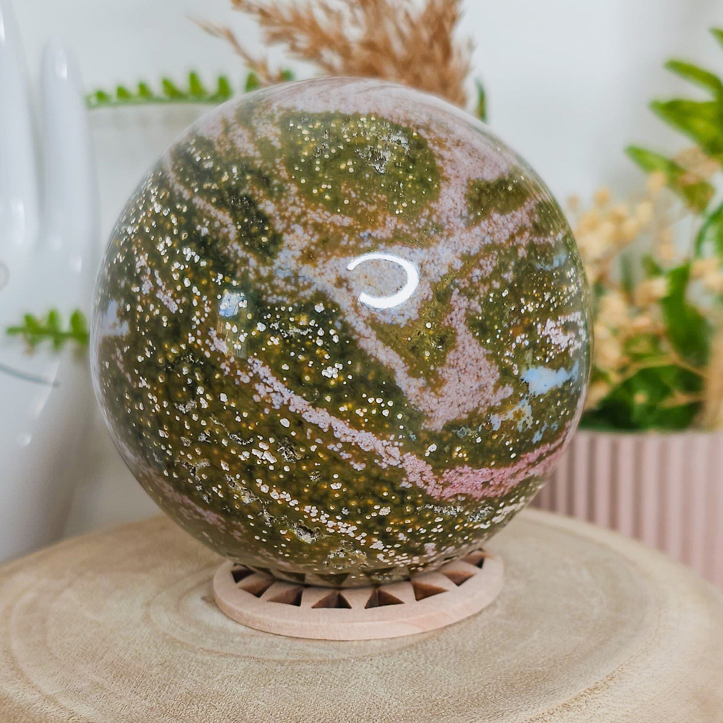 Statement Sea Jasper Sphere