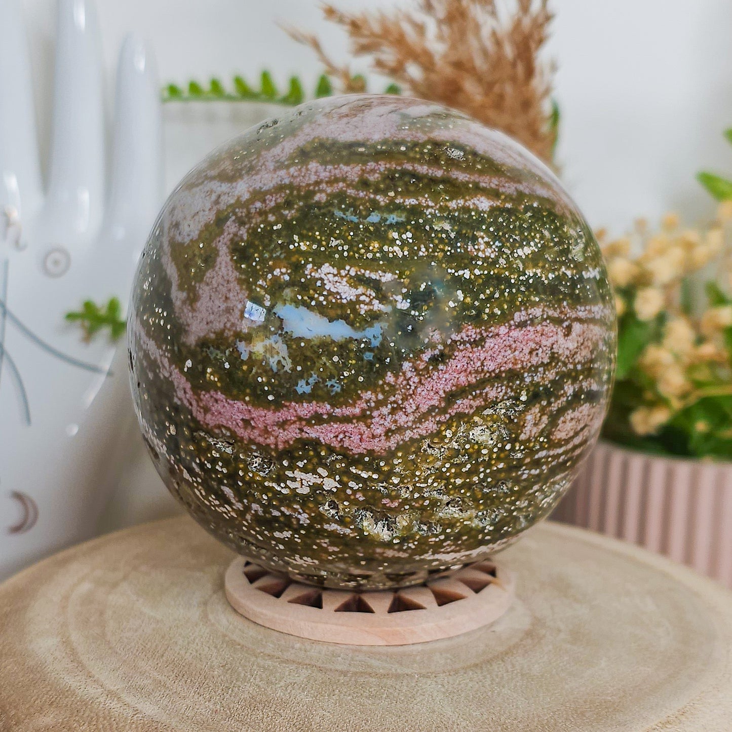 Statement Sea Jasper Sphere