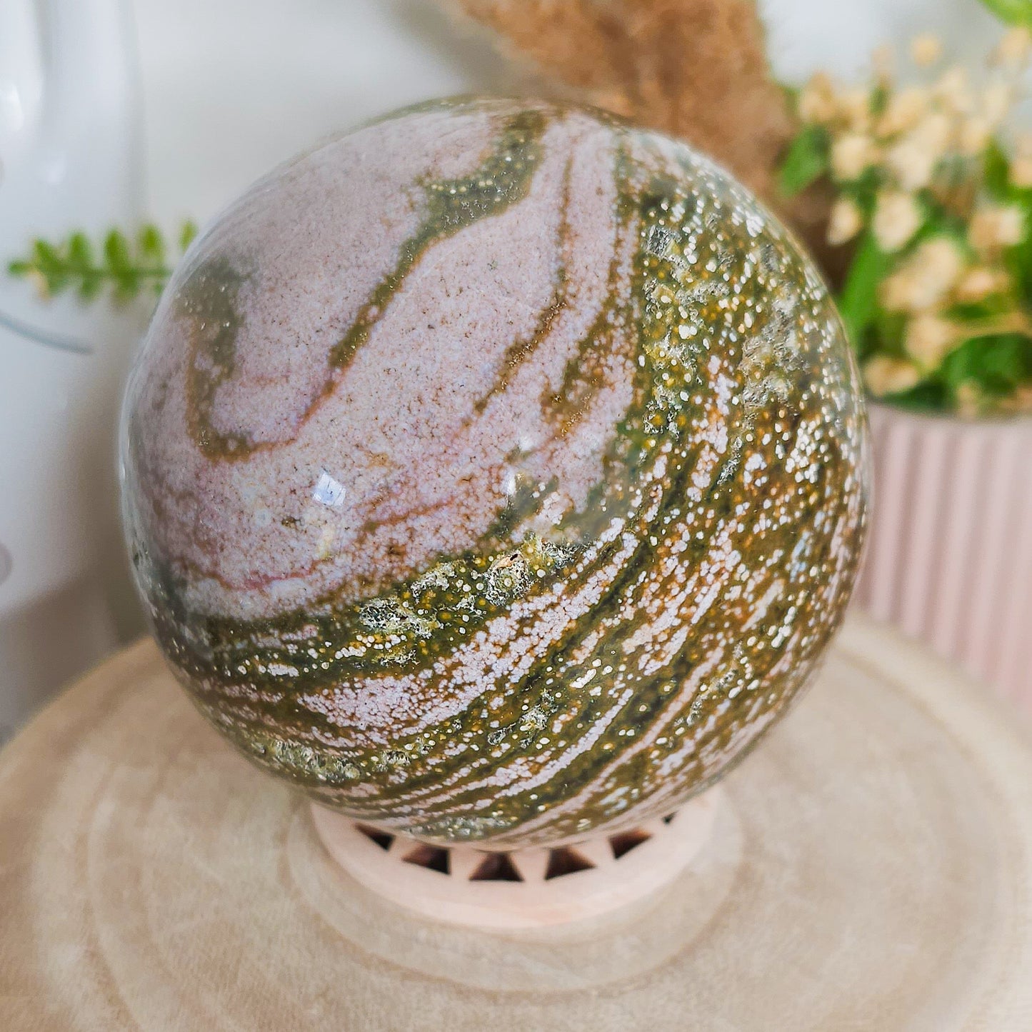 Statement Sea Jasper Sphere