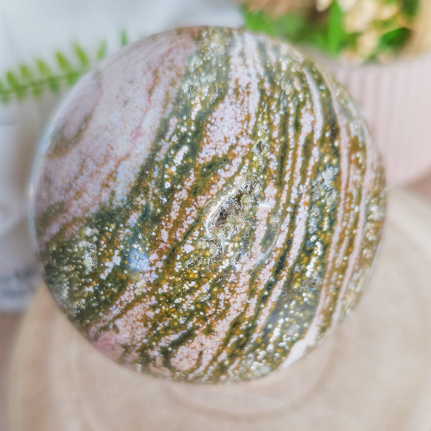 Statement Sea Jasper Sphere