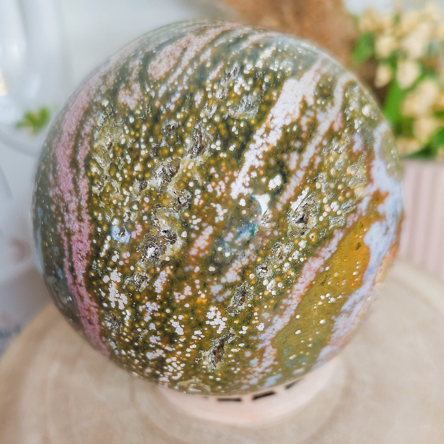 Statement Sea Jasper Sphere