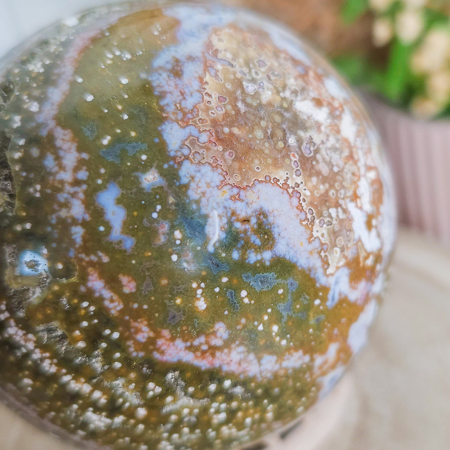 Statement Sea Jasper Sphere