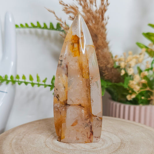 Golden Healer Free-Form with Pyrite Inclusions