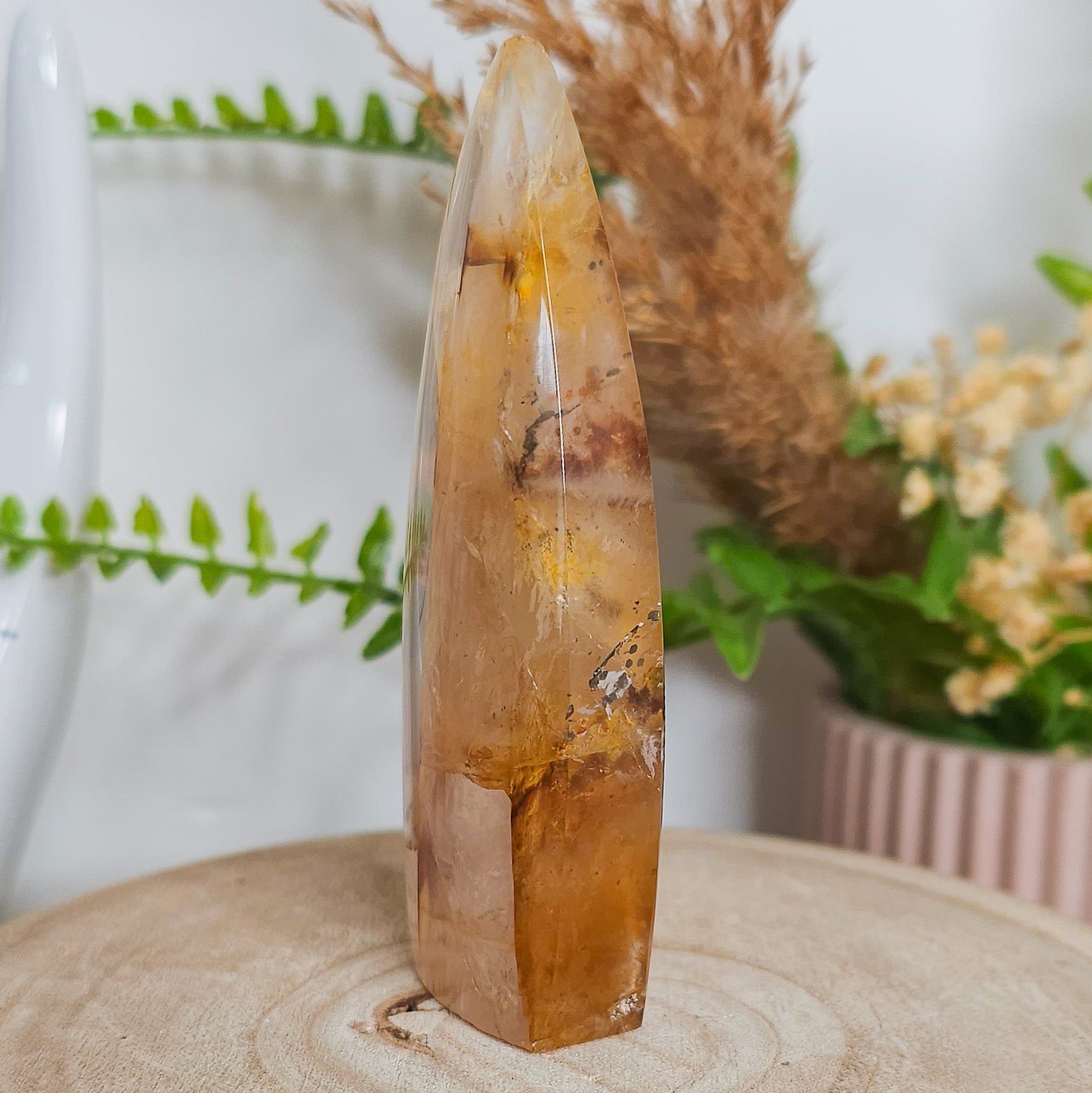 Golden Healer Free-Form with Pyrite Inclusions
