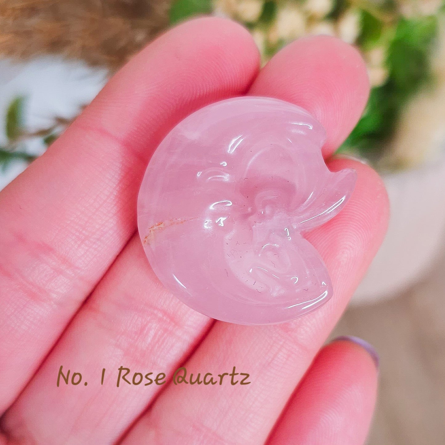 Fairy with Moon Crystal Carvings