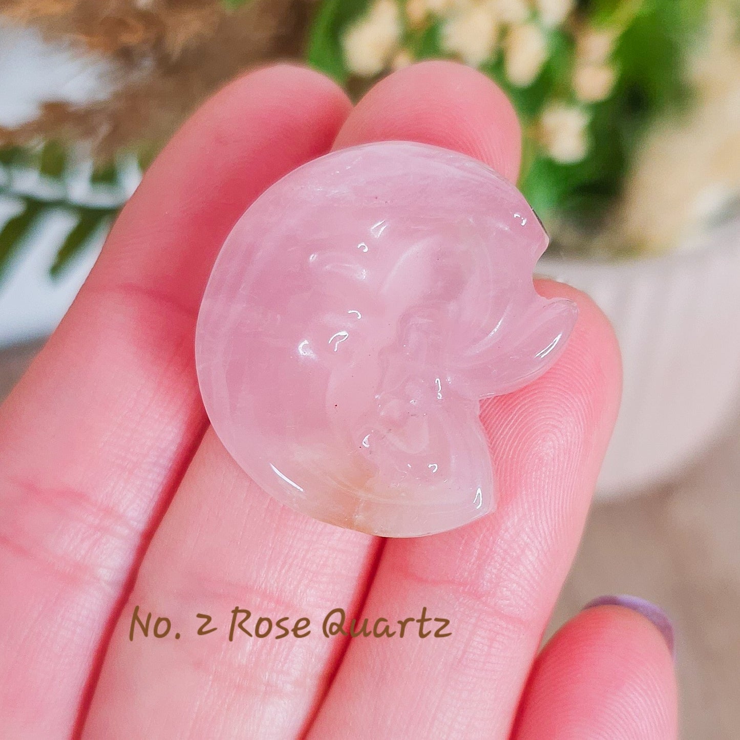 Fairy with Moon Crystal Carvings