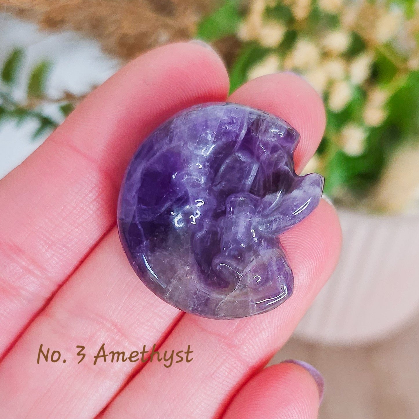 Fairy with Moon Crystal Carvings