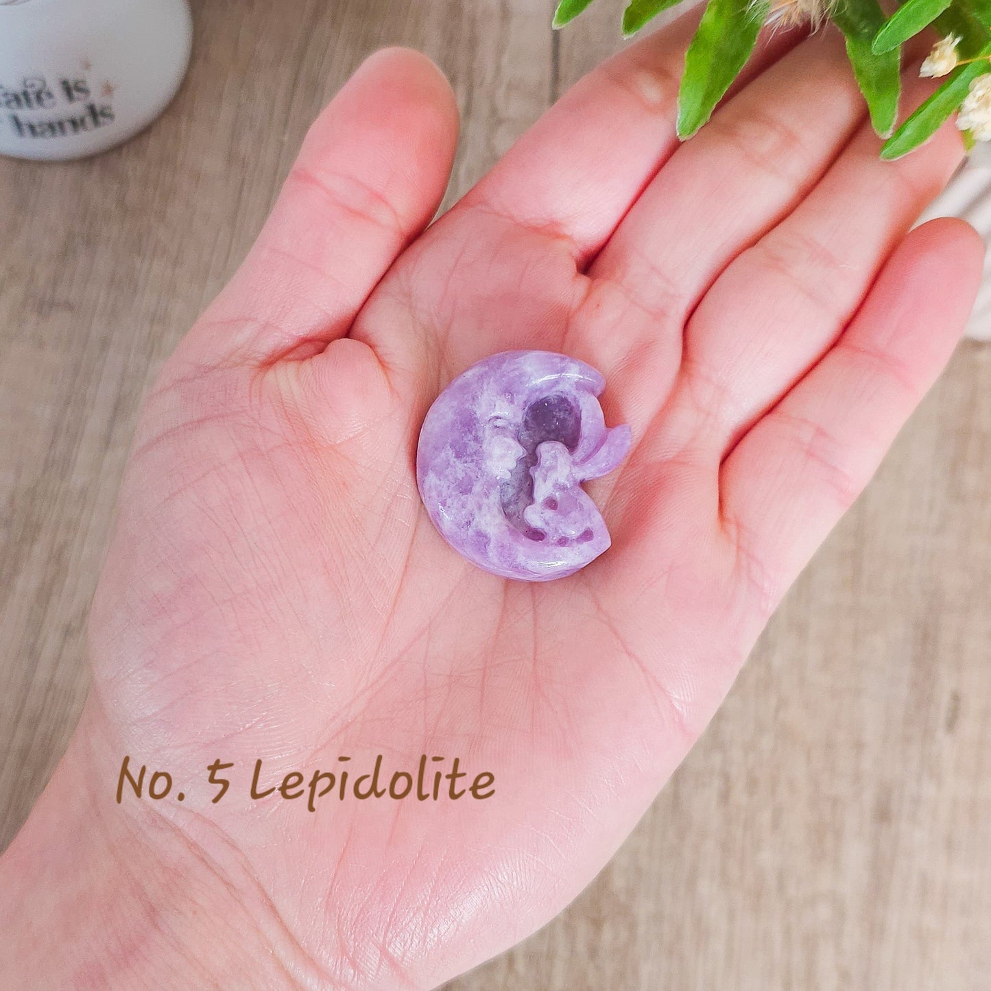 Fairy with Moon Crystal Carvings