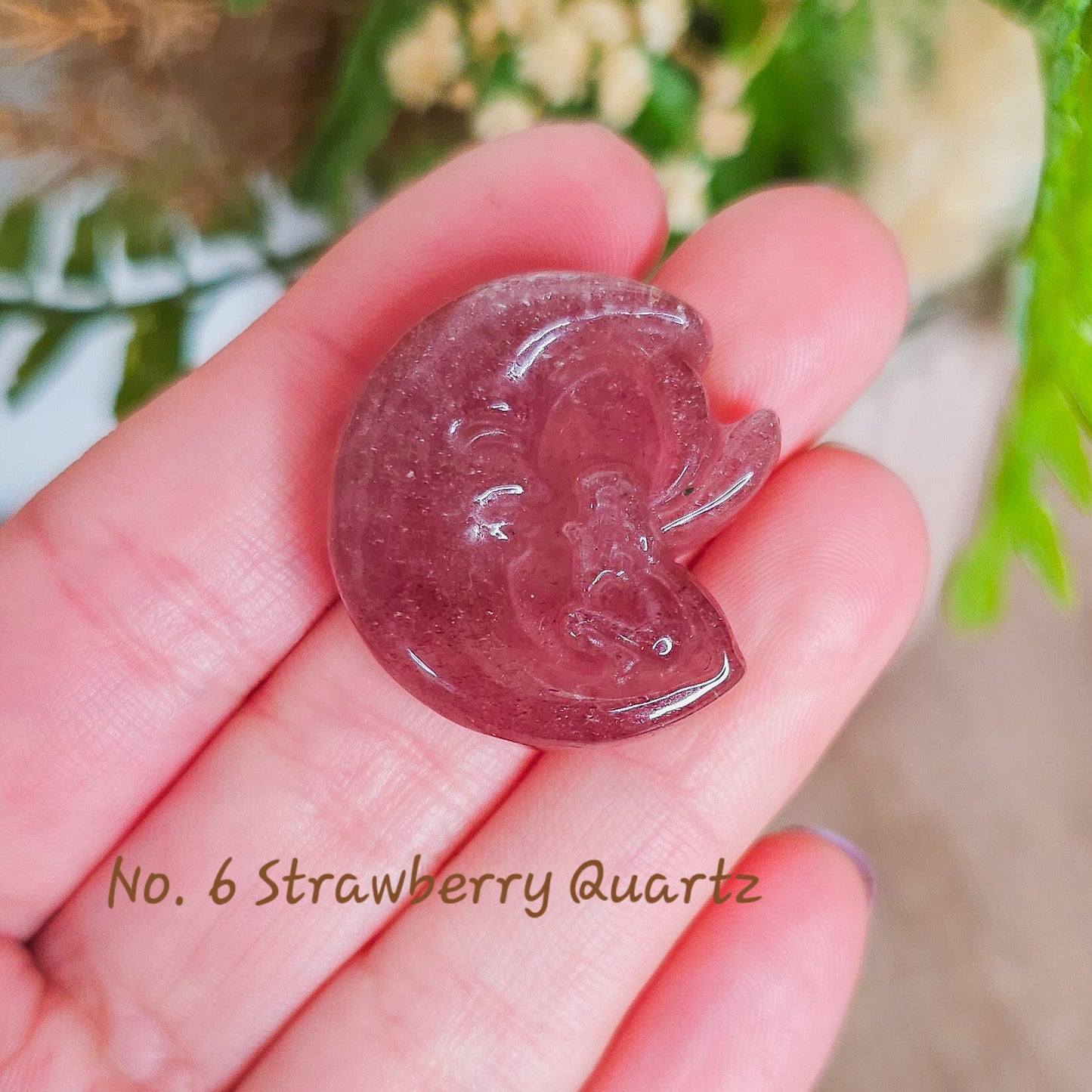 Fairy with Moon Crystal Carvings