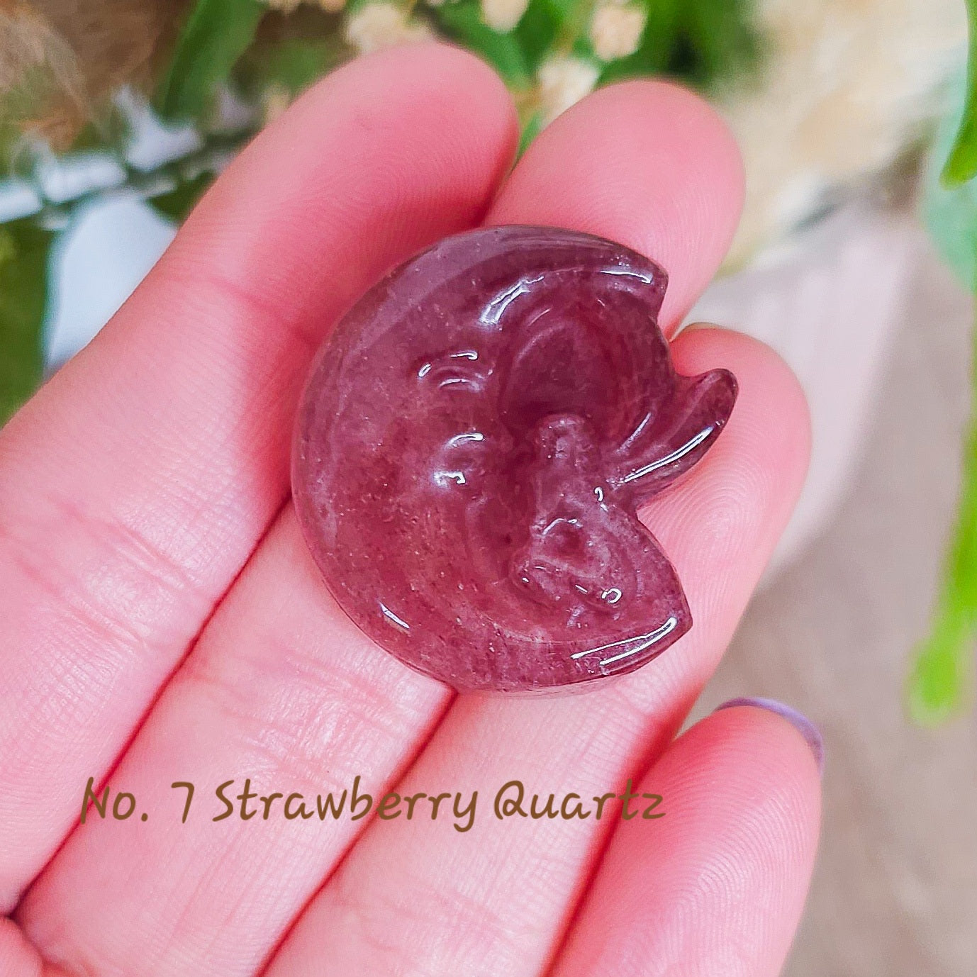 Fairy with Moon Crystal Carvings