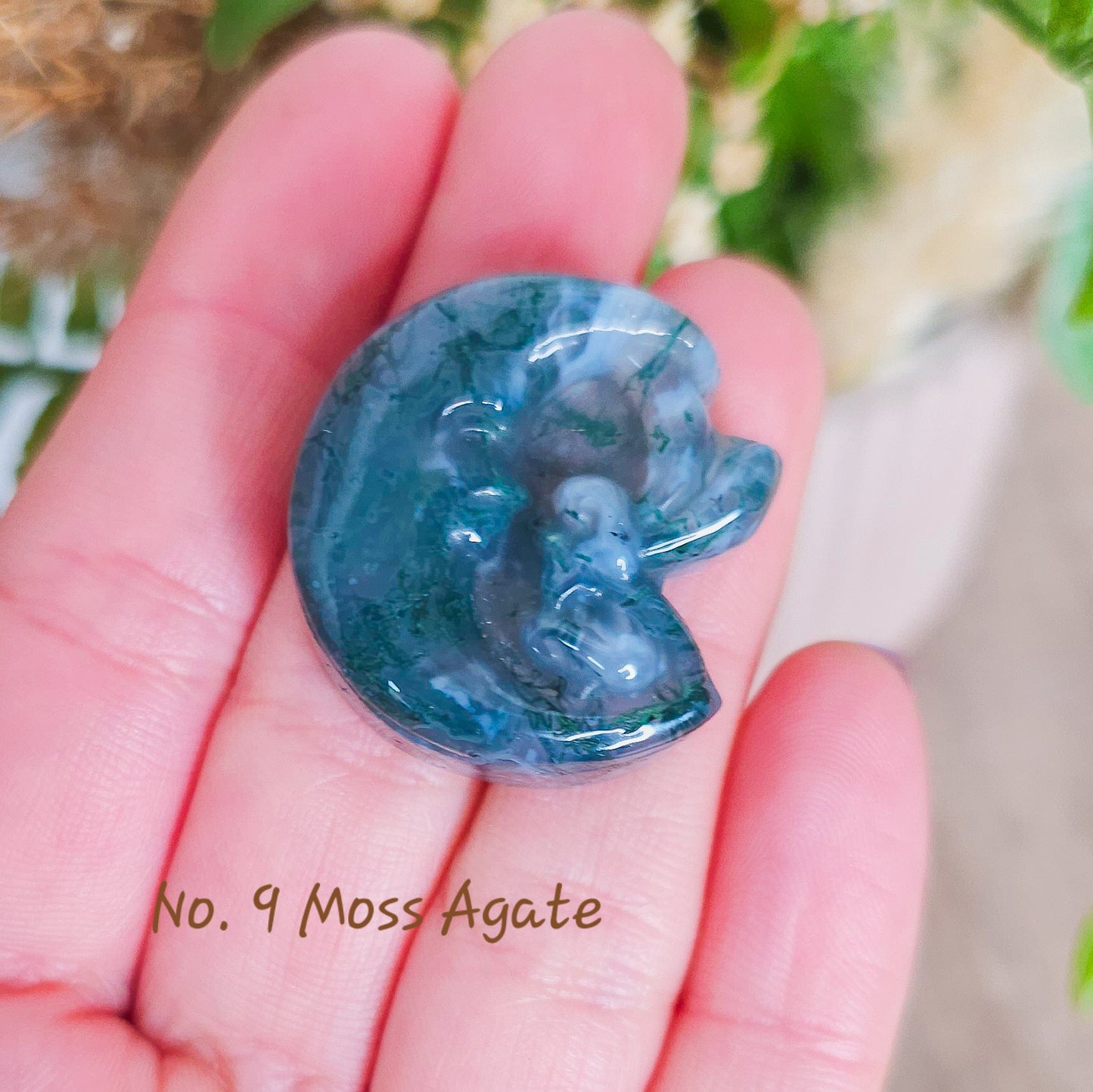 Fairy with Moon Crystal Carvings