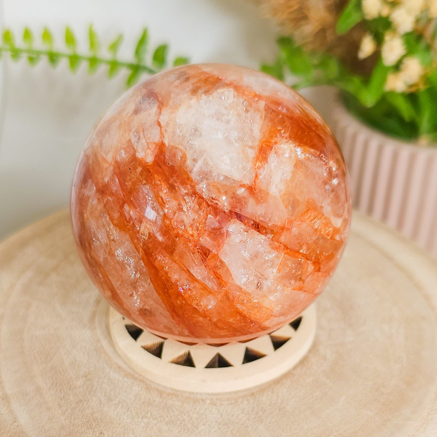 Fire Quartz Sphere