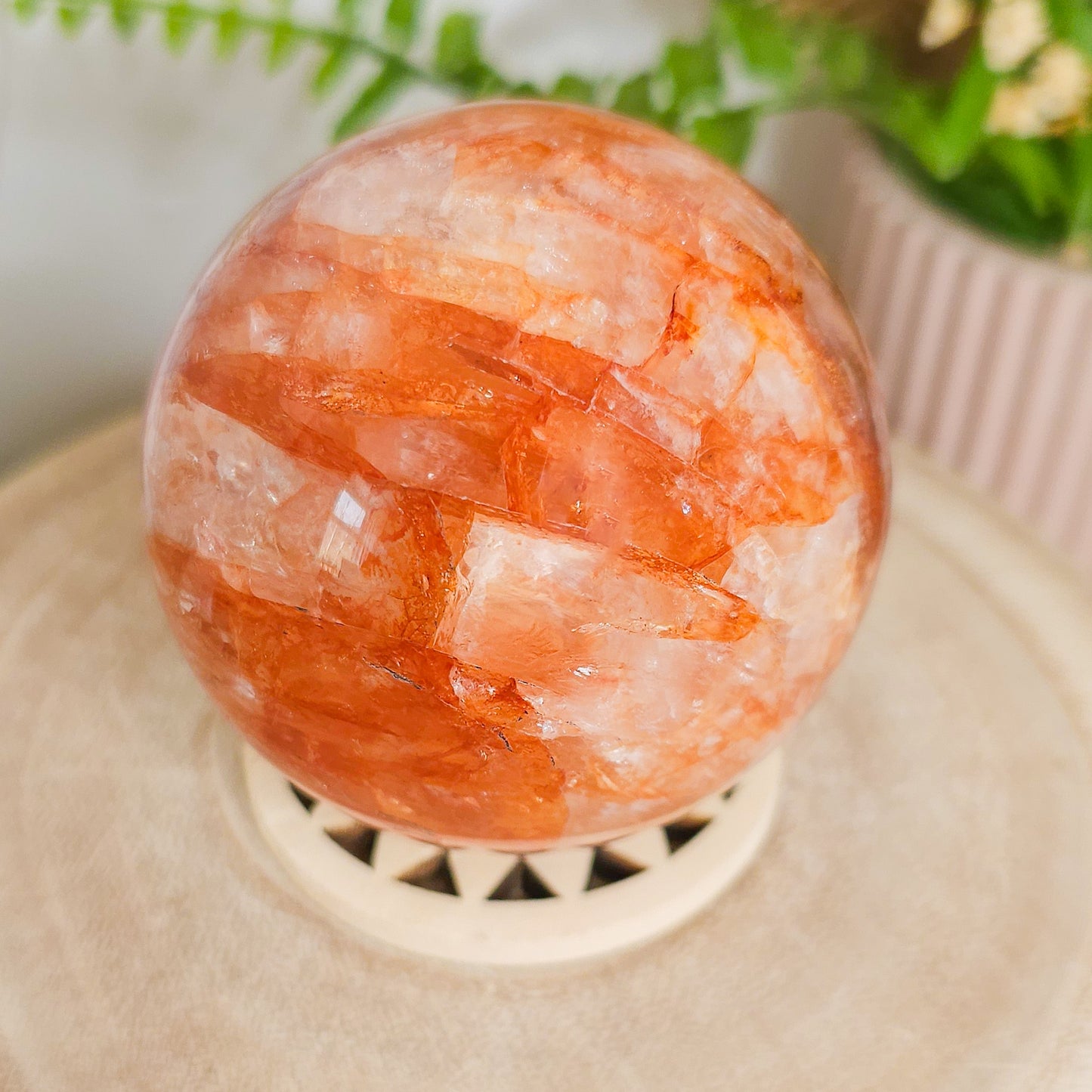 Fire Quartz Sphere