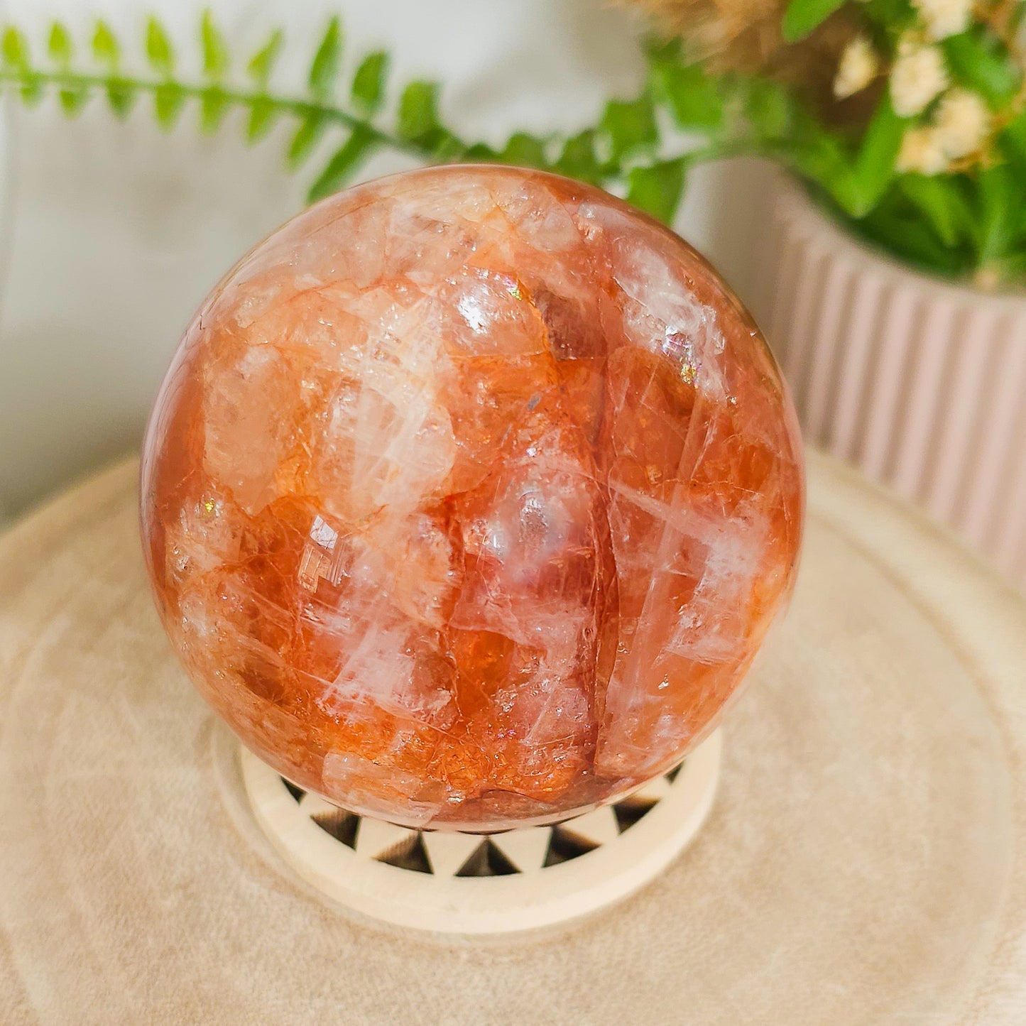 Fire Quartz Sphere