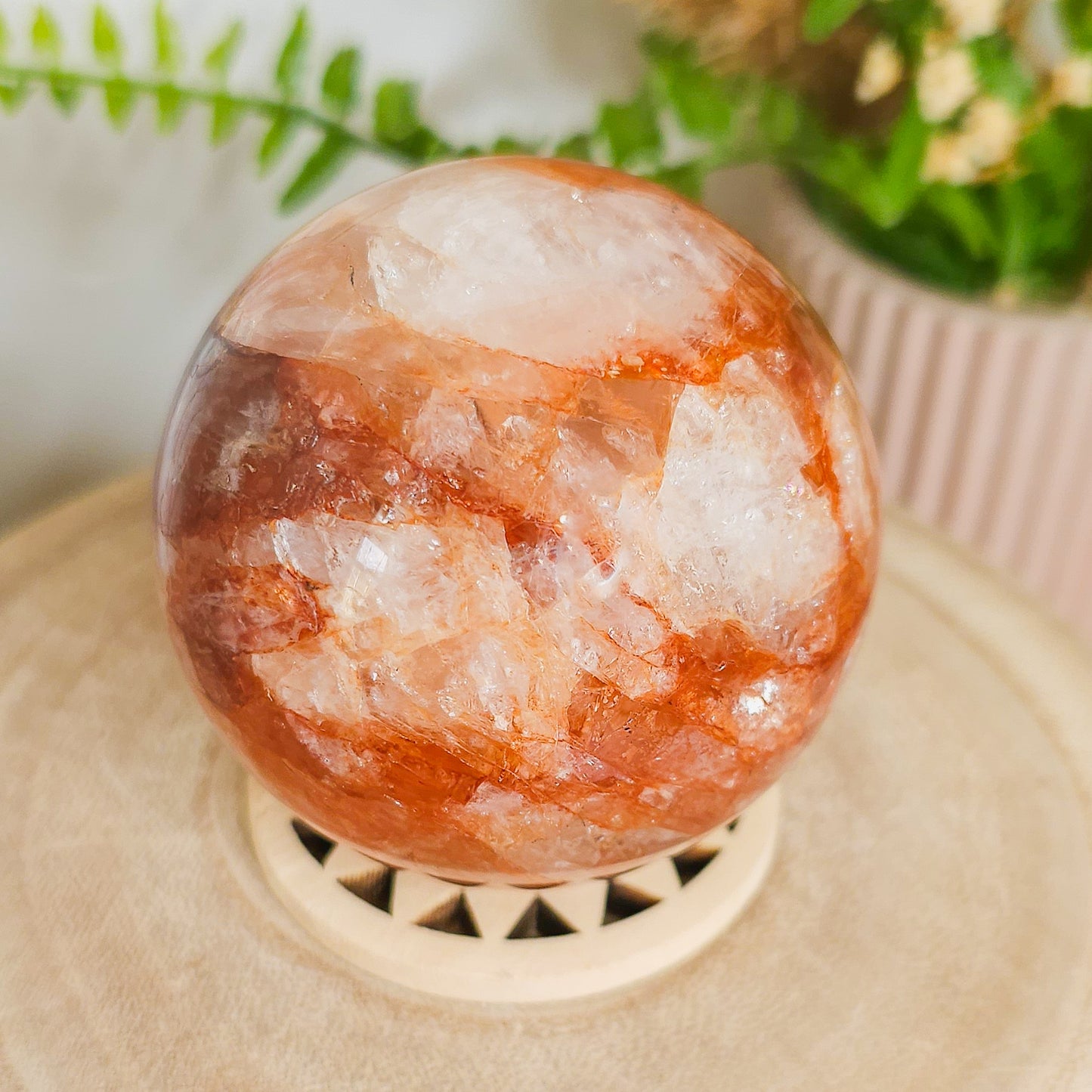 Fire Quartz Sphere