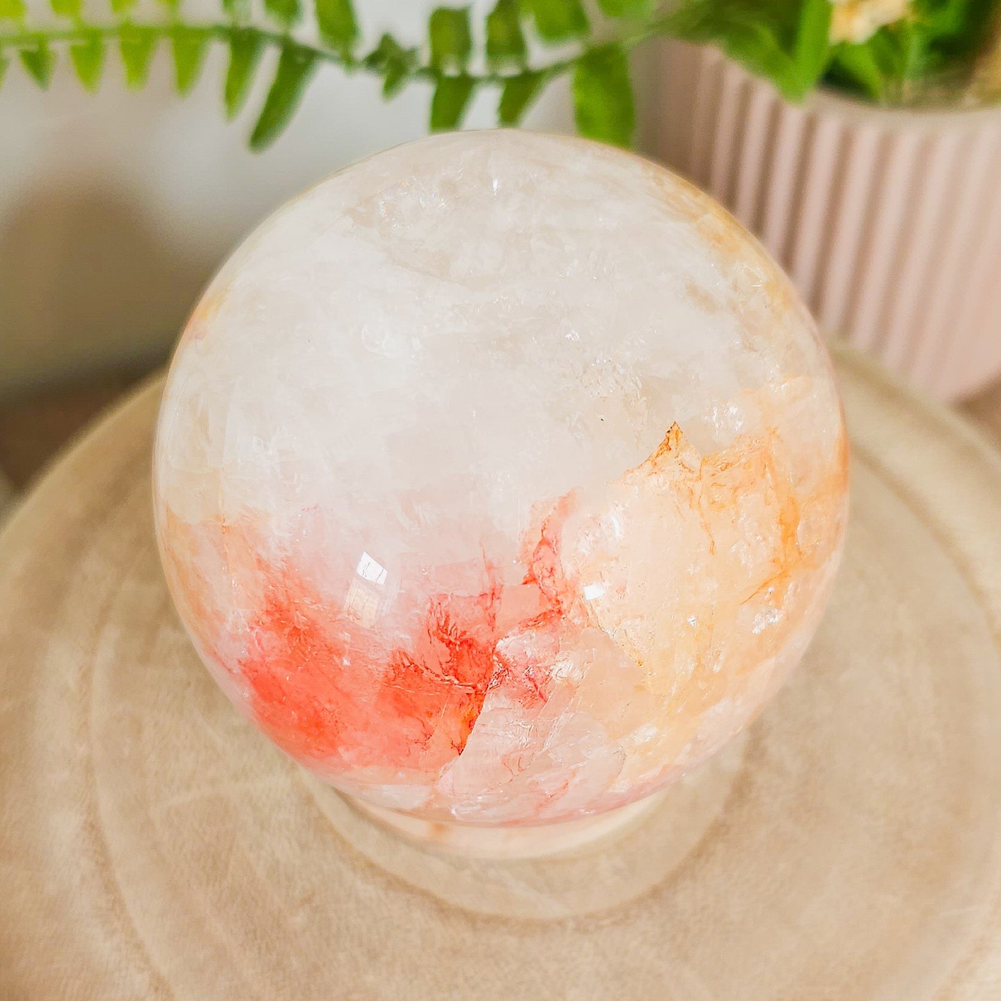 Fire Quartz Sphere