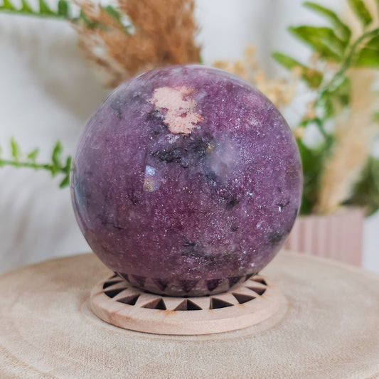 Lepidolite with Pink Tourmaline and Quartz