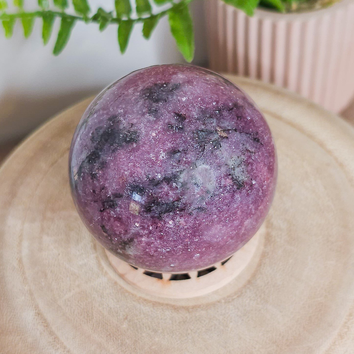 Lepidolite with Pink Tourmaline and Quartz