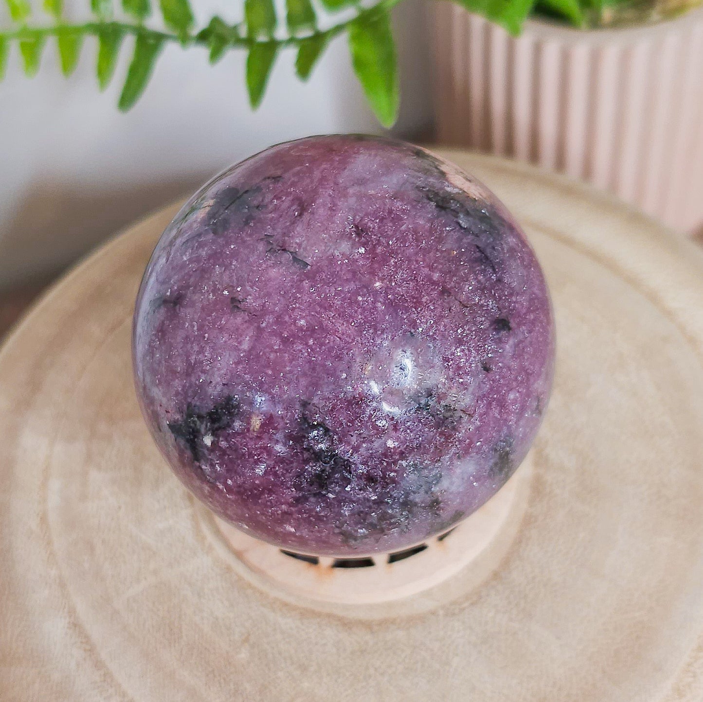 Lepidolite with Pink Tourmaline and Quartz