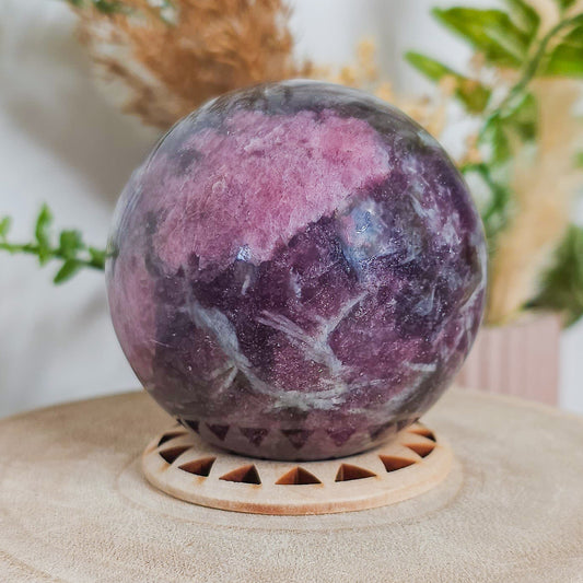 Lepidolite with Pink Tourmaline and Quartz
