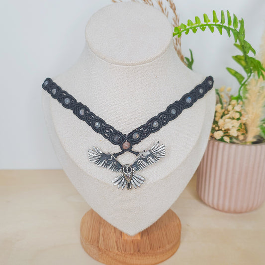 Celestial Watcher | Handmade Necklace with Labradorite, Moonstone, Sunstone