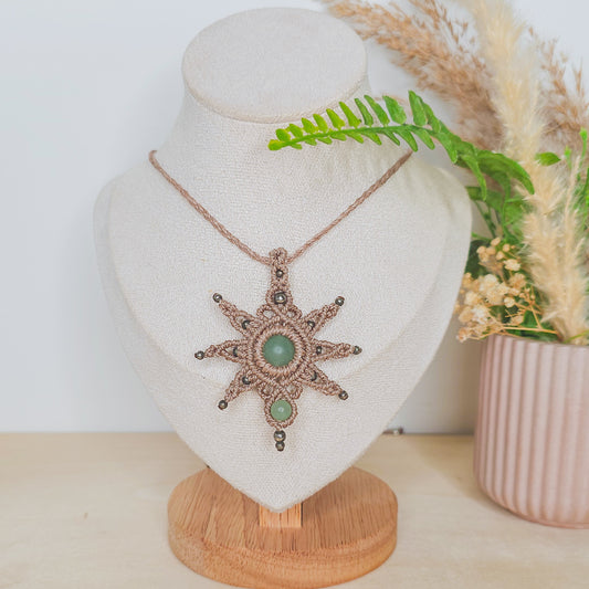 Bright Path | Handmade Necklace with Green Aventurine