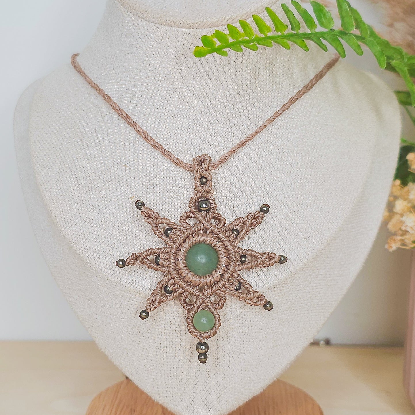 Bright Path | Handmade Necklace with Green Aventurine