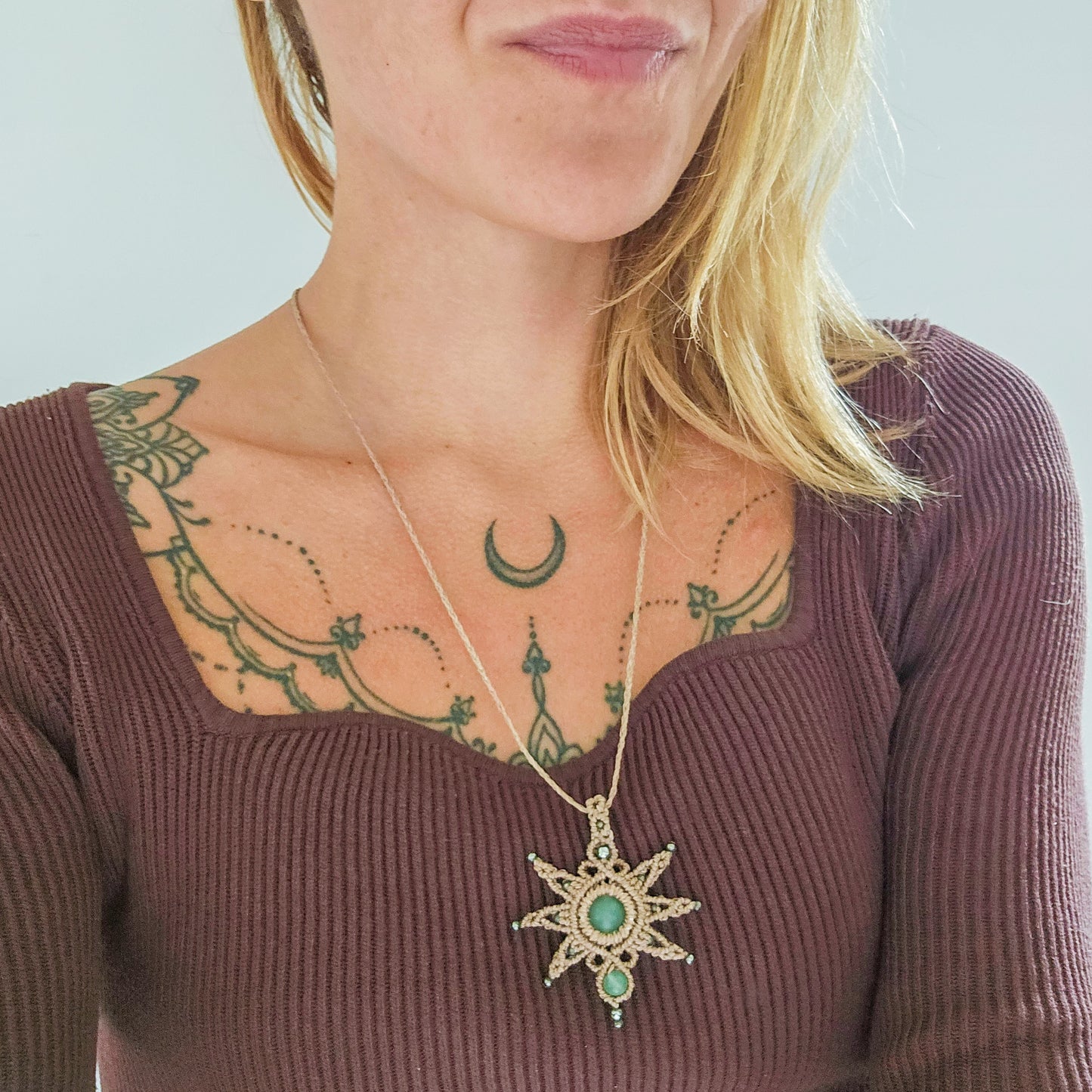 Bright Path | Handmade Necklace with Green Aventurine