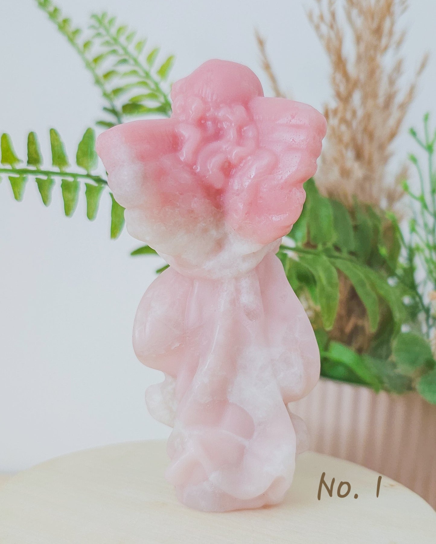 Pink Opal Angel Carvings (10cm)