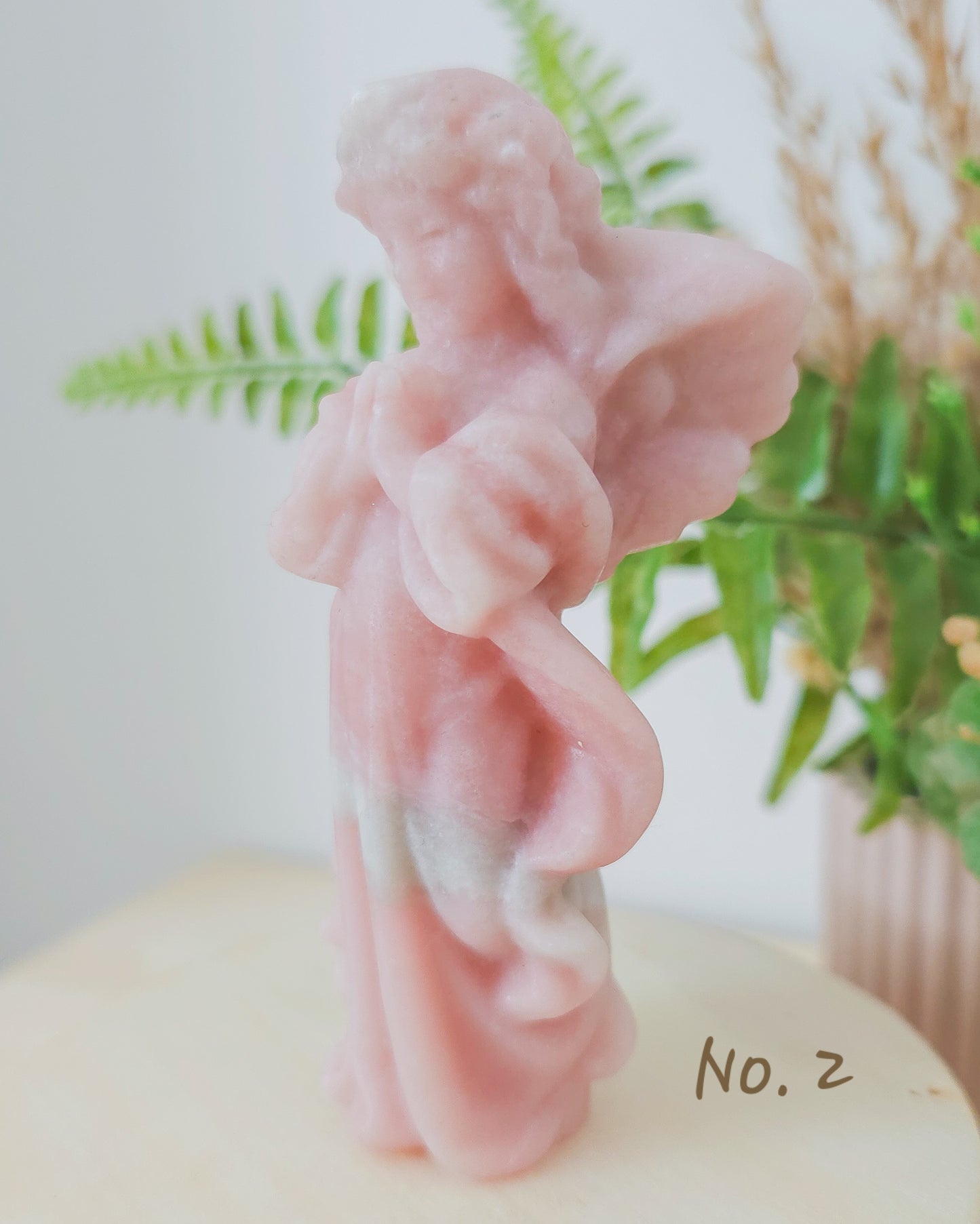 Pink Opal Angel Carvings (10cm)