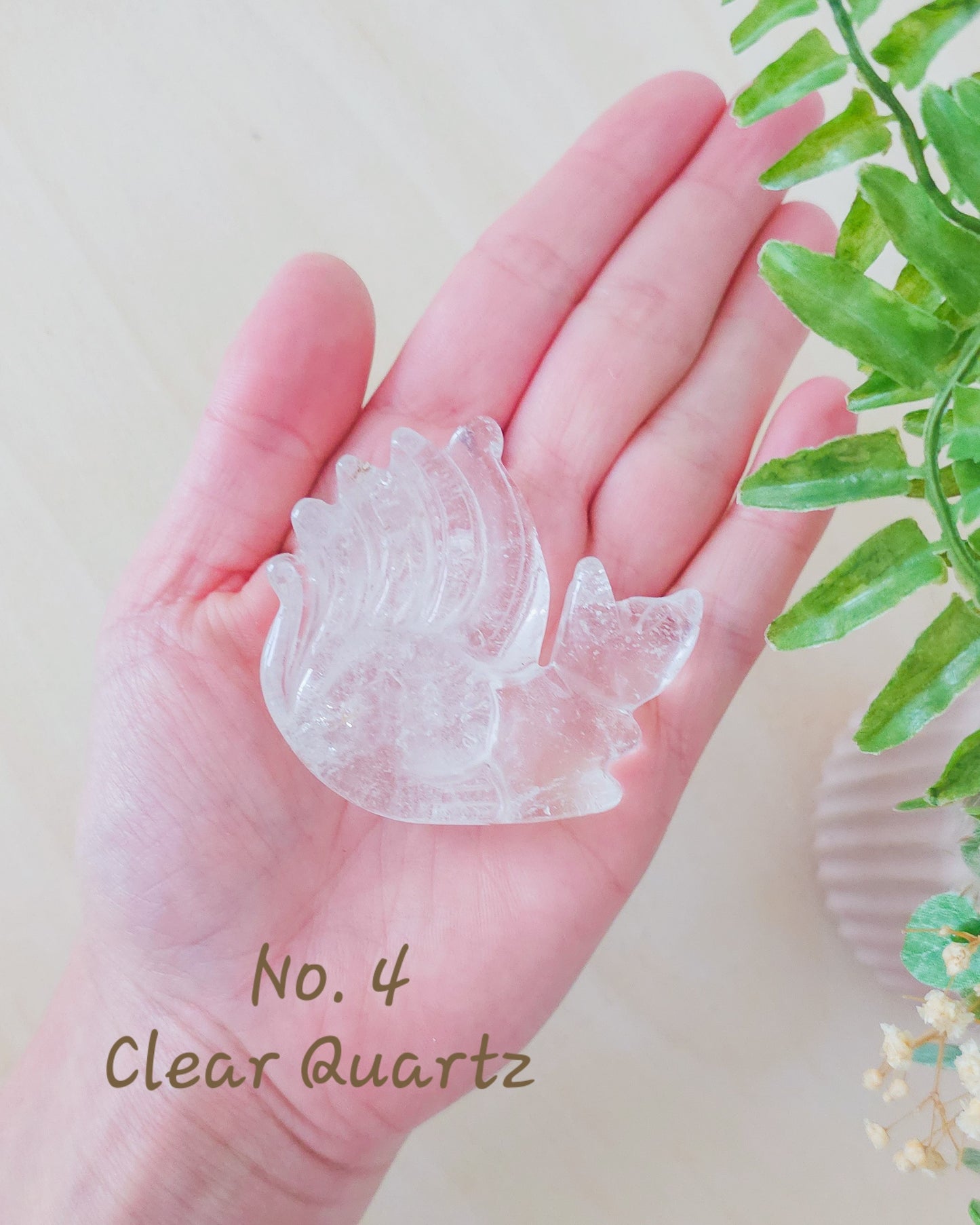 Nine-Tailed Fox Crystal Carvings
