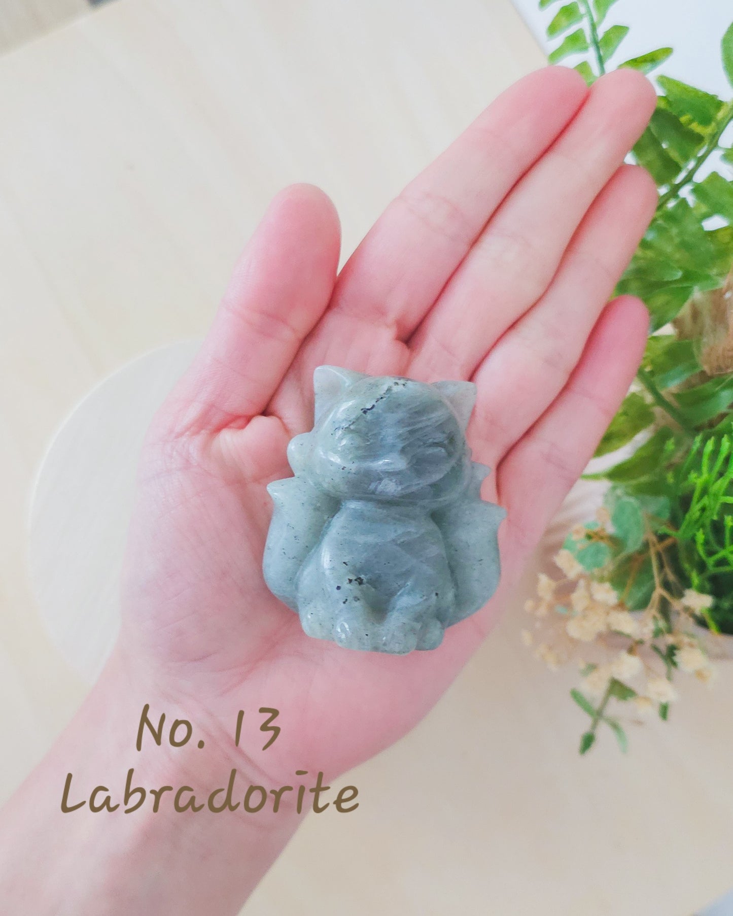 Nine-Tailed Fox Crystal Carvings
