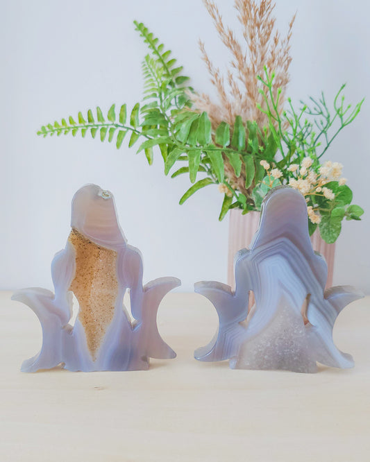 Agate Moon Goddess Carving