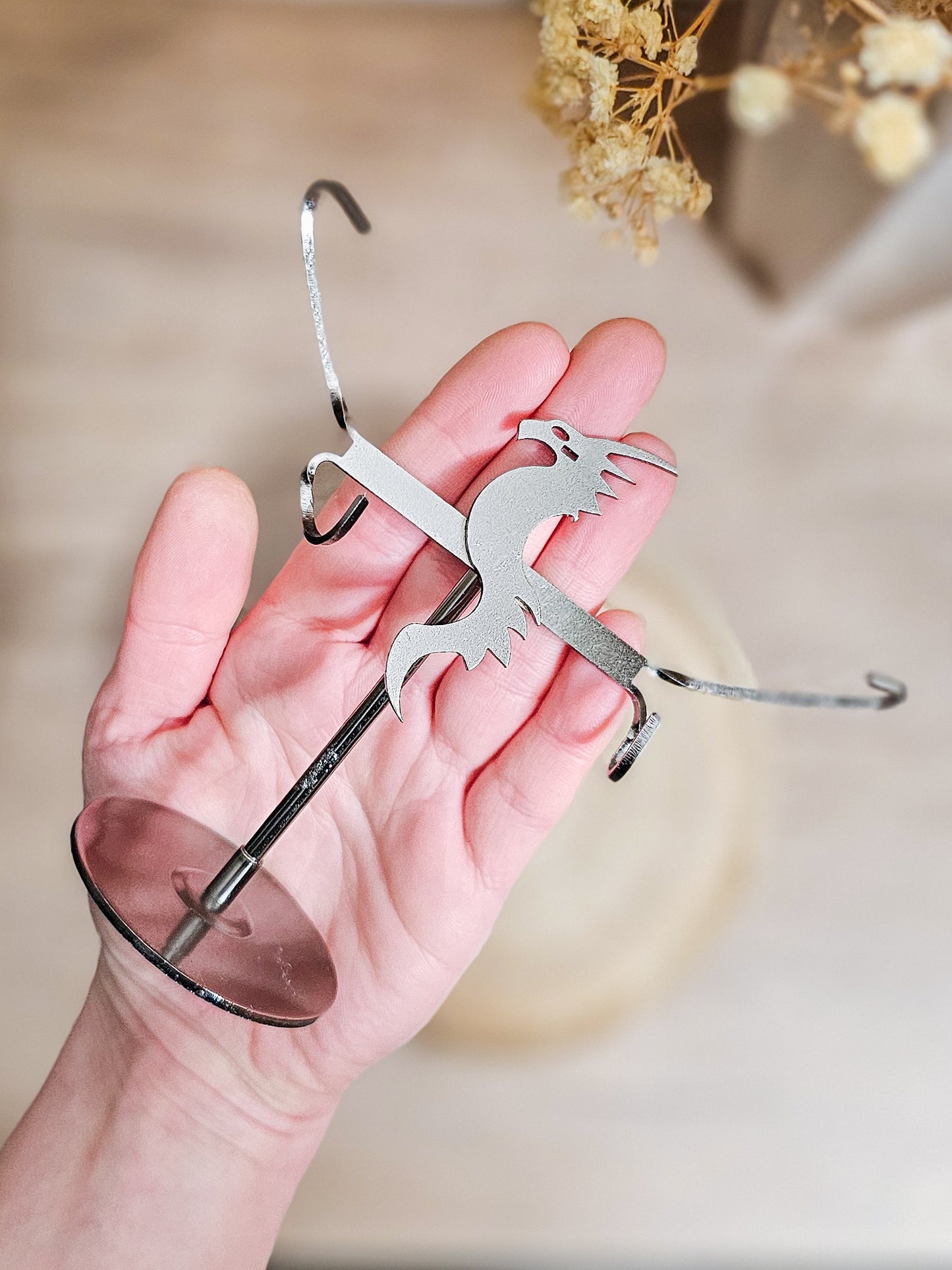 Amethyst Dragon Wings on the stand