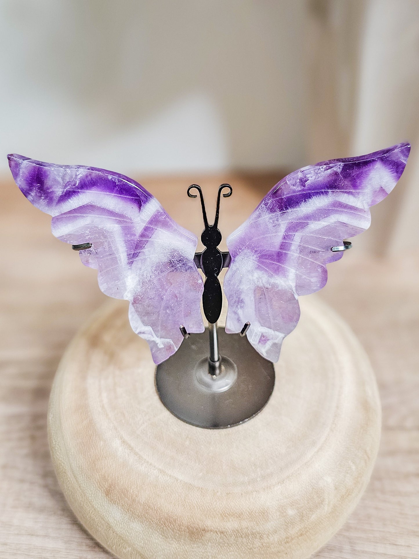 Amethyst Butterfly Wings On The Stand