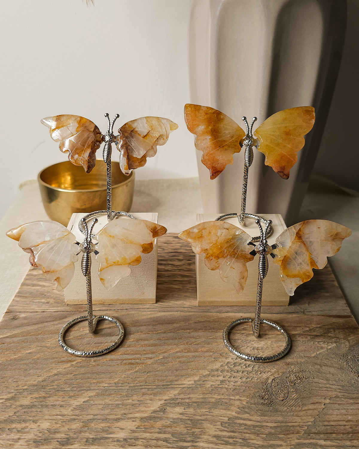 Golden Healer Quartz | Crystal Butterfly