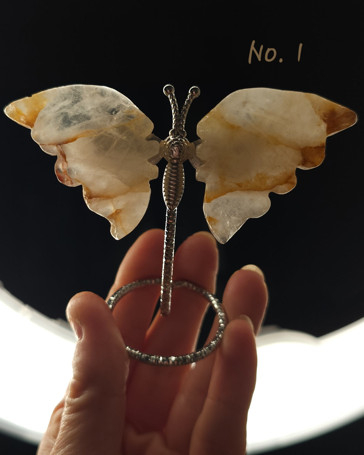 Golden Healer Quartz | Crystal Butterfly