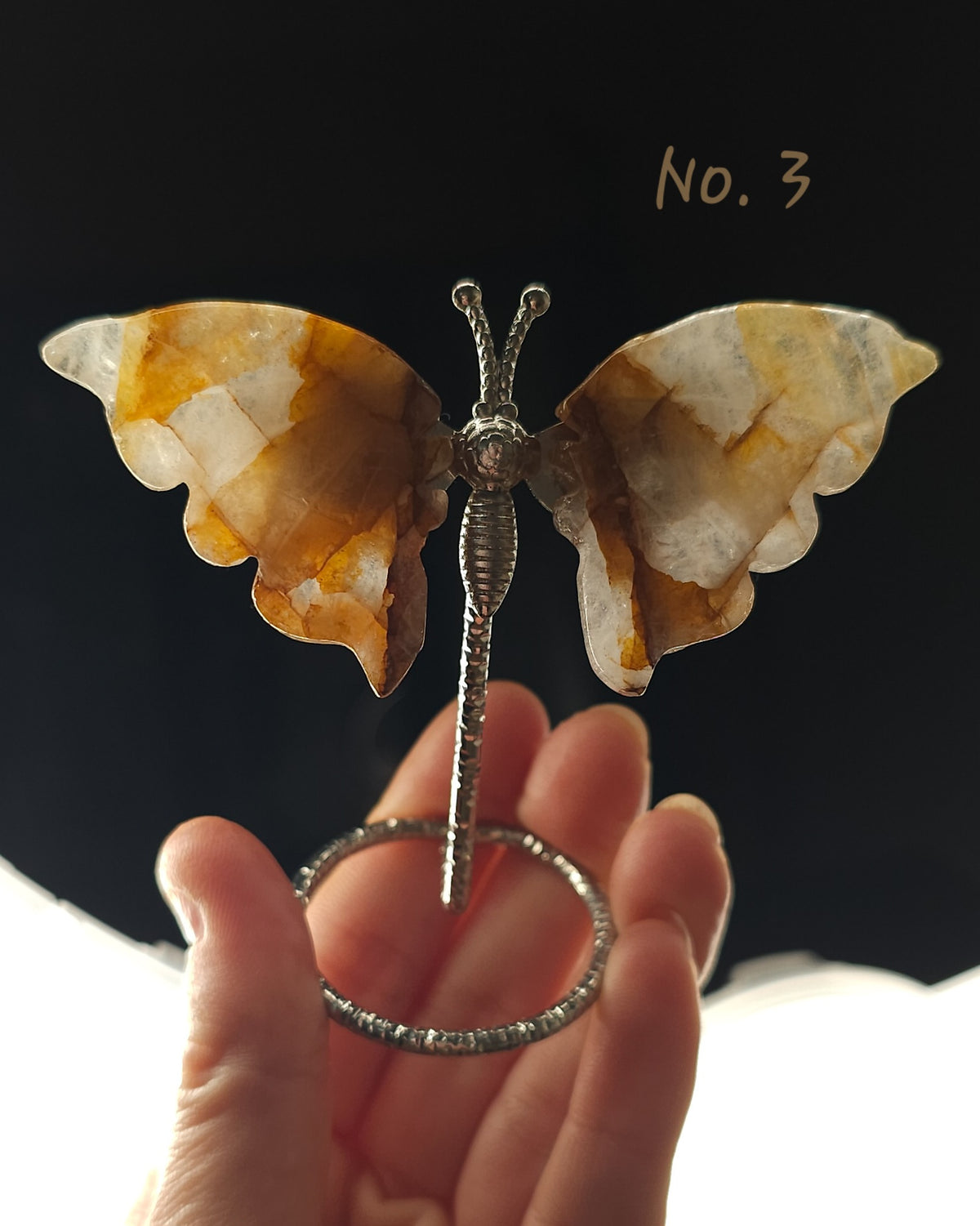 Golden Healer Quartz | Crystal Butterfly